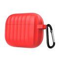 Protective Case Airpods 4 Rubber Case with Keychain | Red