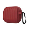 Protective Case Airpods 4 Rubber Case with Keychain | Maroon