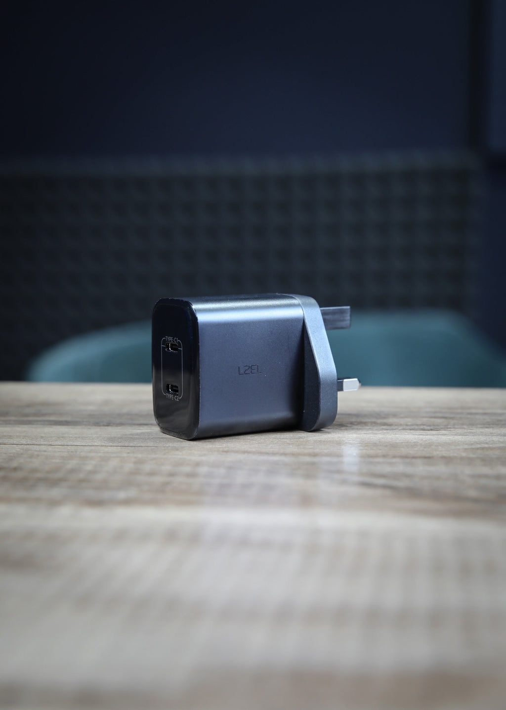 LZEL VoltixCharge 45W Duals Port USB-C GaN Wall Charger | Black