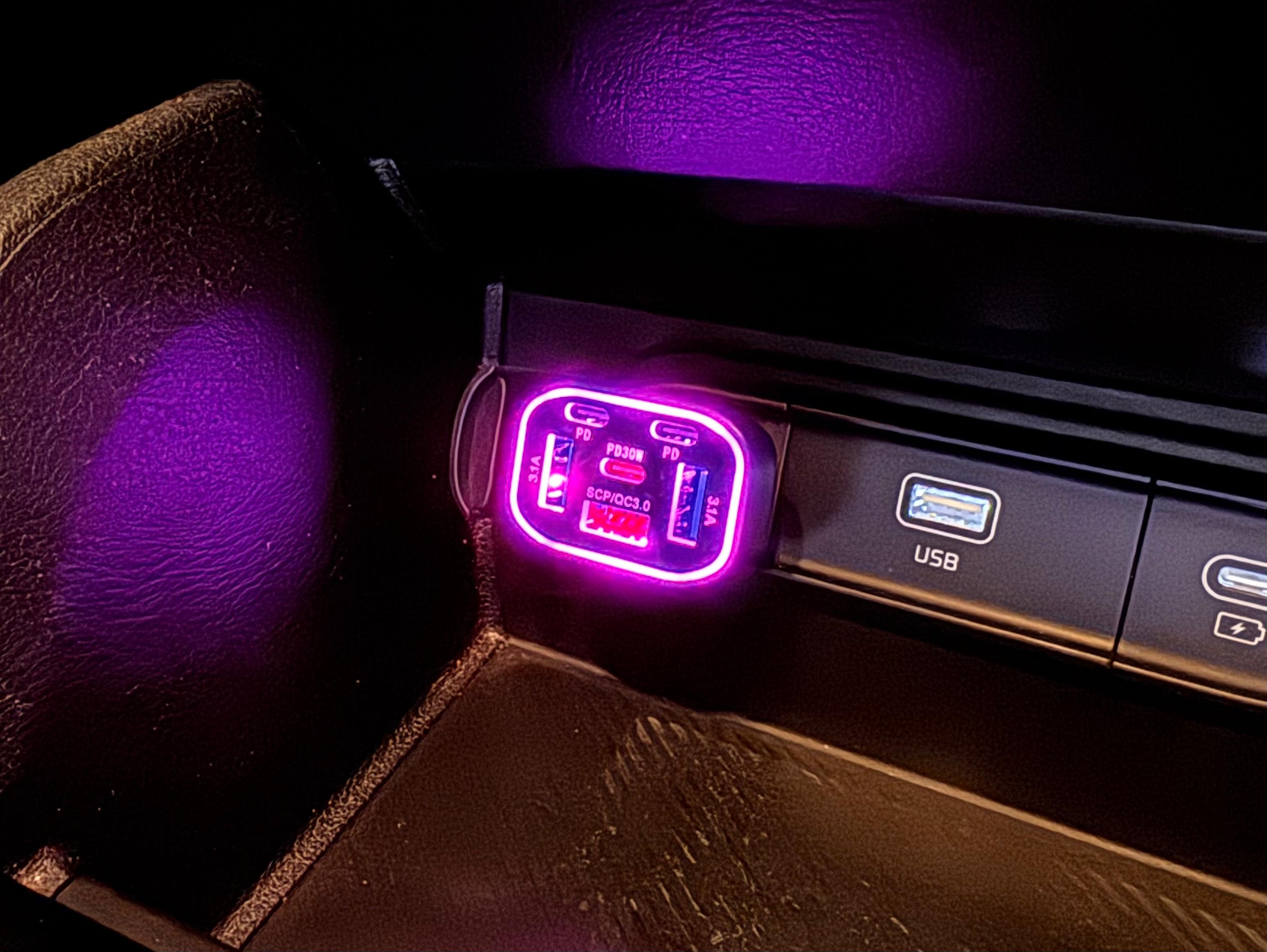 Asli Global PrimusCharger Q 63W 6-Port Transparent Car Charger with 3 PD & QC 3.0  | Transparent