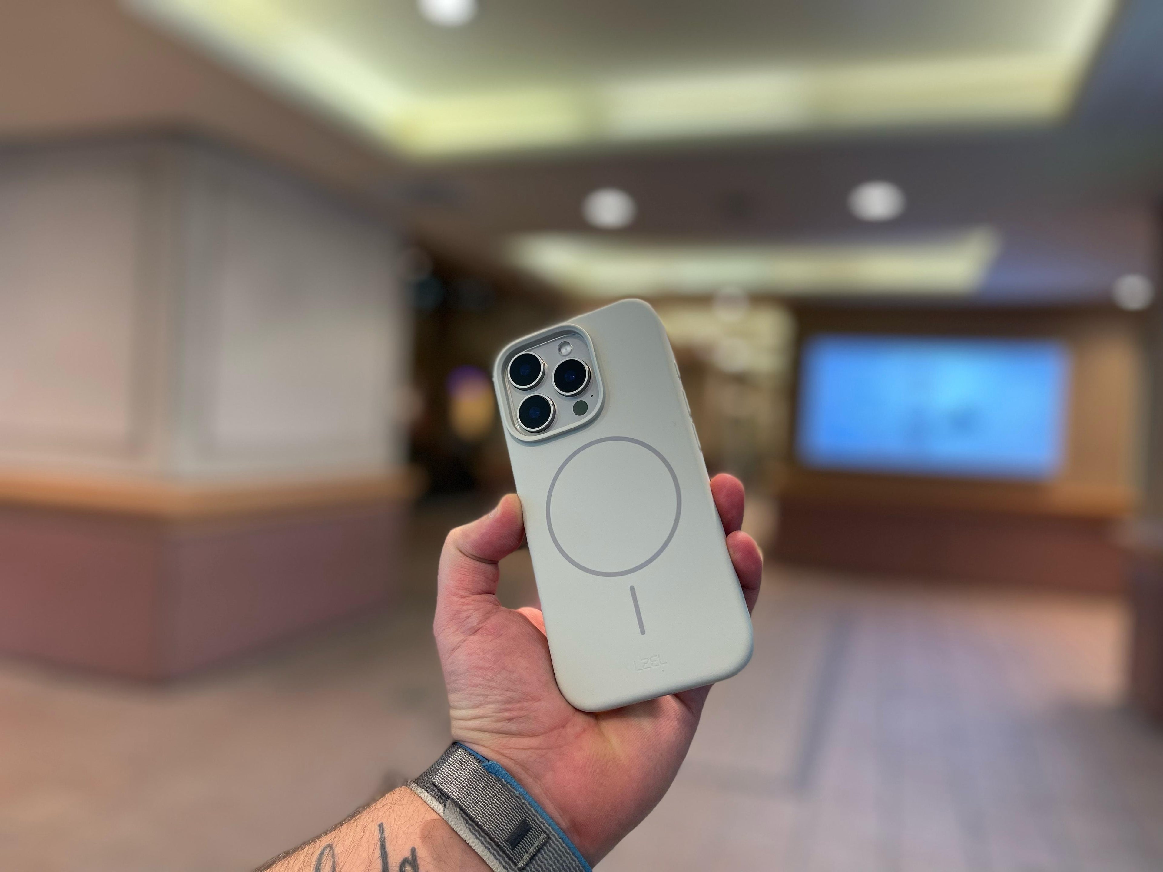 LZEL PrimeMag iPhone 16 Pro Liquid Silicone Case With MagSafe | Summit Stone