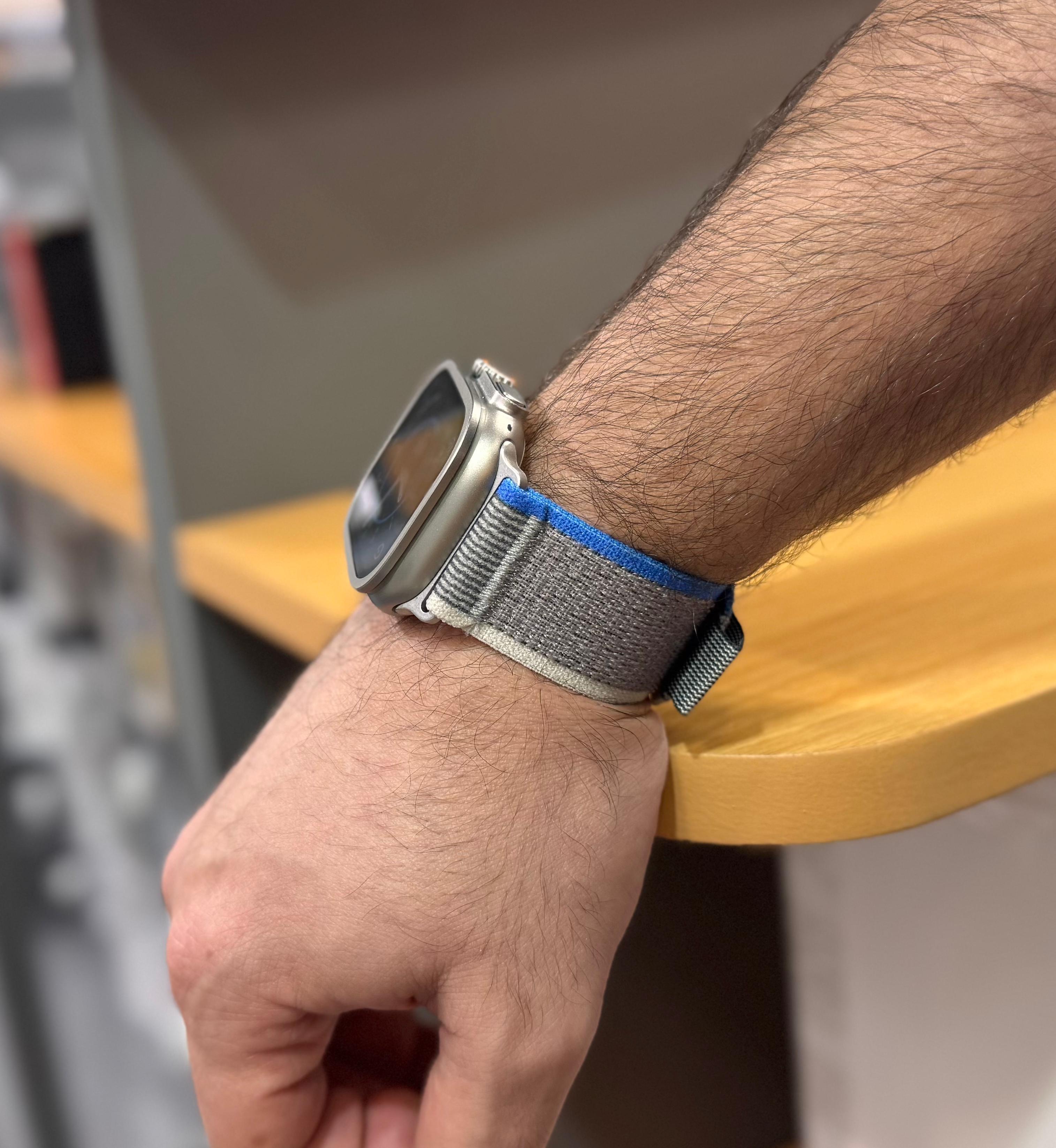 LZEL 42/44/45/46/49MM AvalonFlex Nylon Watch Band | Blue/Gray
