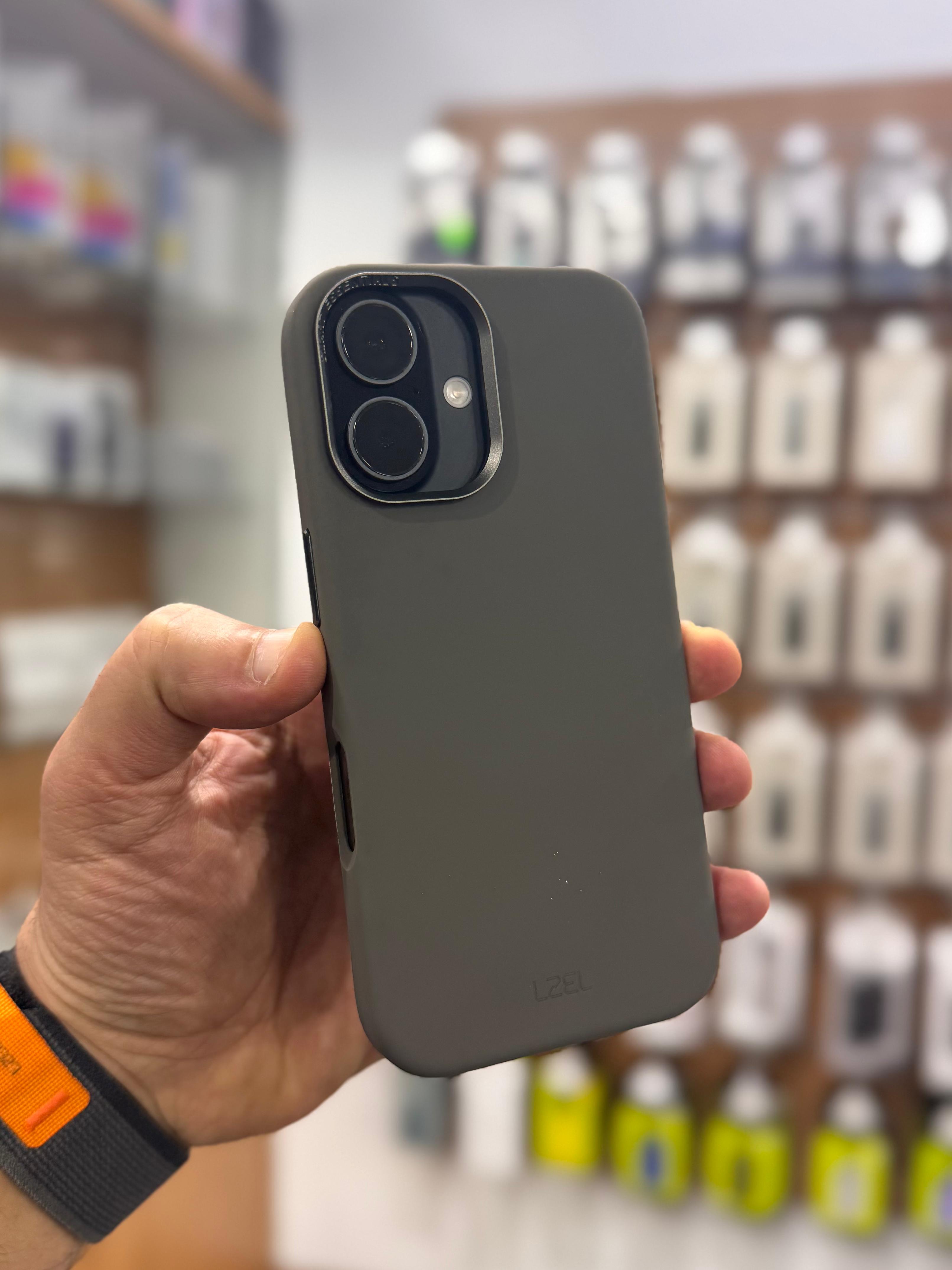 LZEL iPhone 16 Plus PrimeShield Silicone Case | Gray