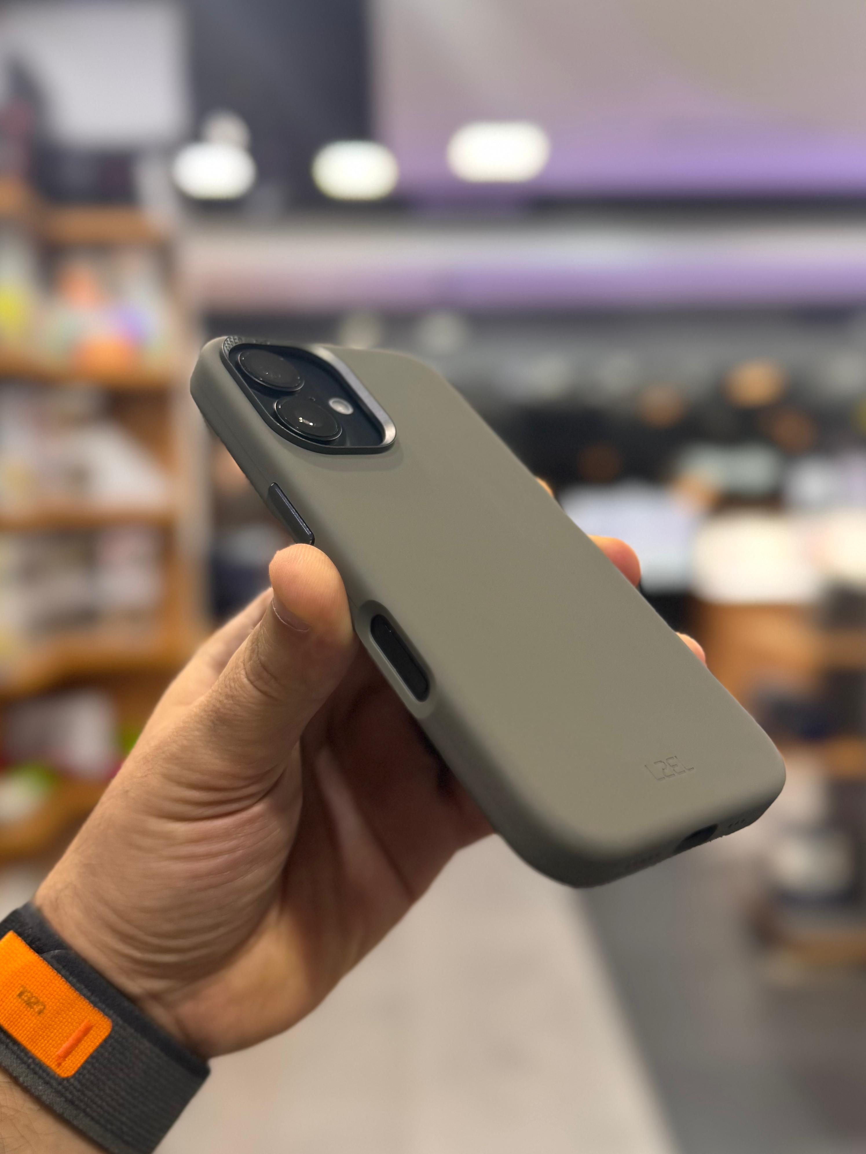 LZEL iPhone 16 Plus PrimeShield Silicone Case | Gray