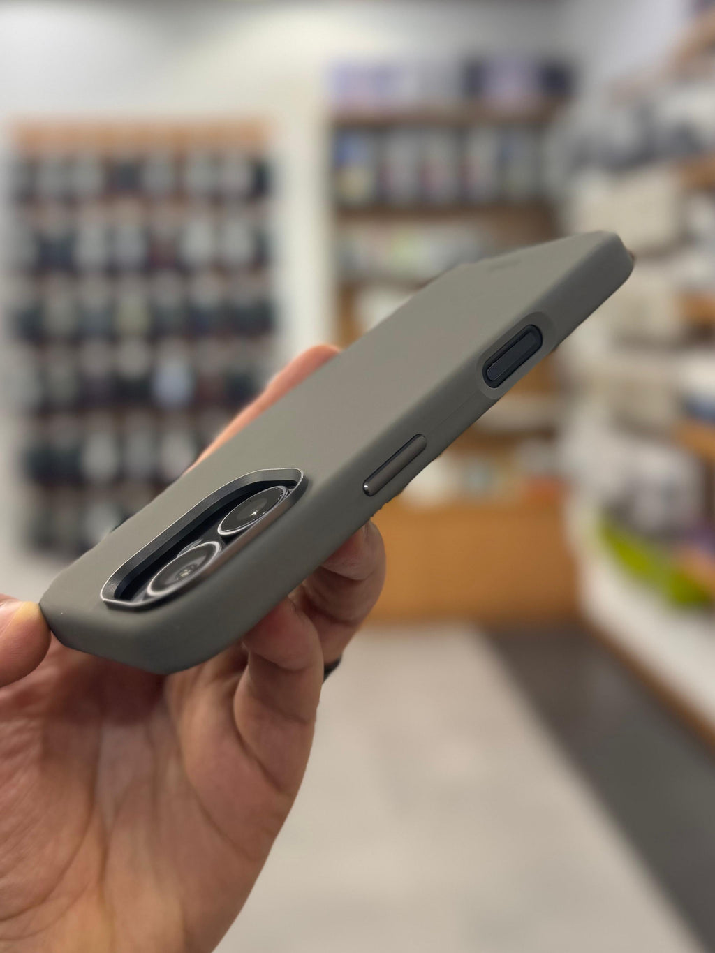 LZEL iPhone 16 Plus PrimeShield Silicone Case | Gray