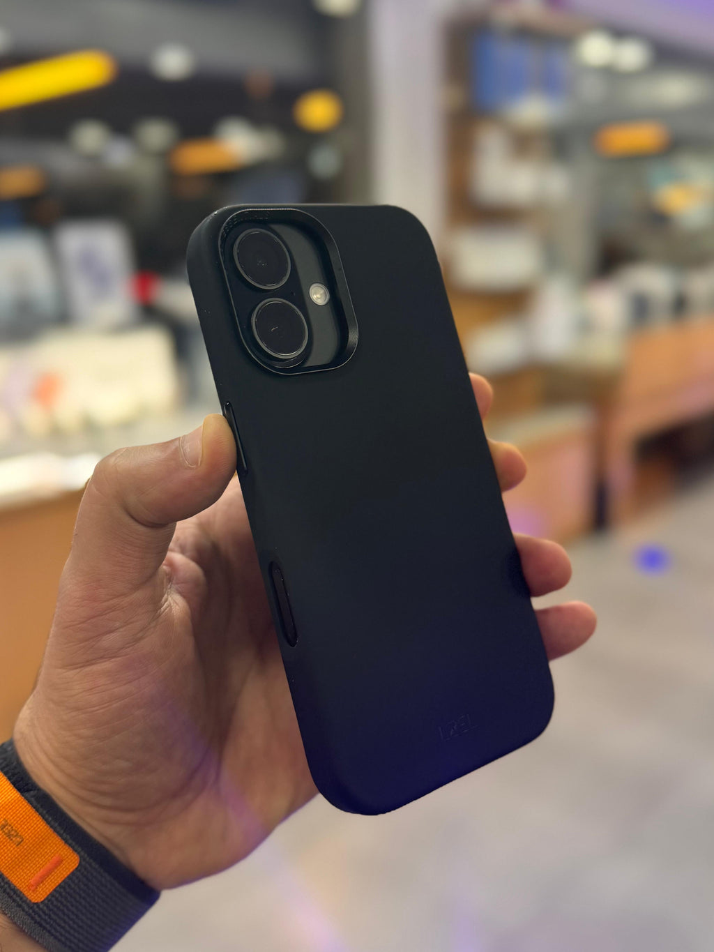 LZEL iPhone 16 Prime shield Silicone Case | Black