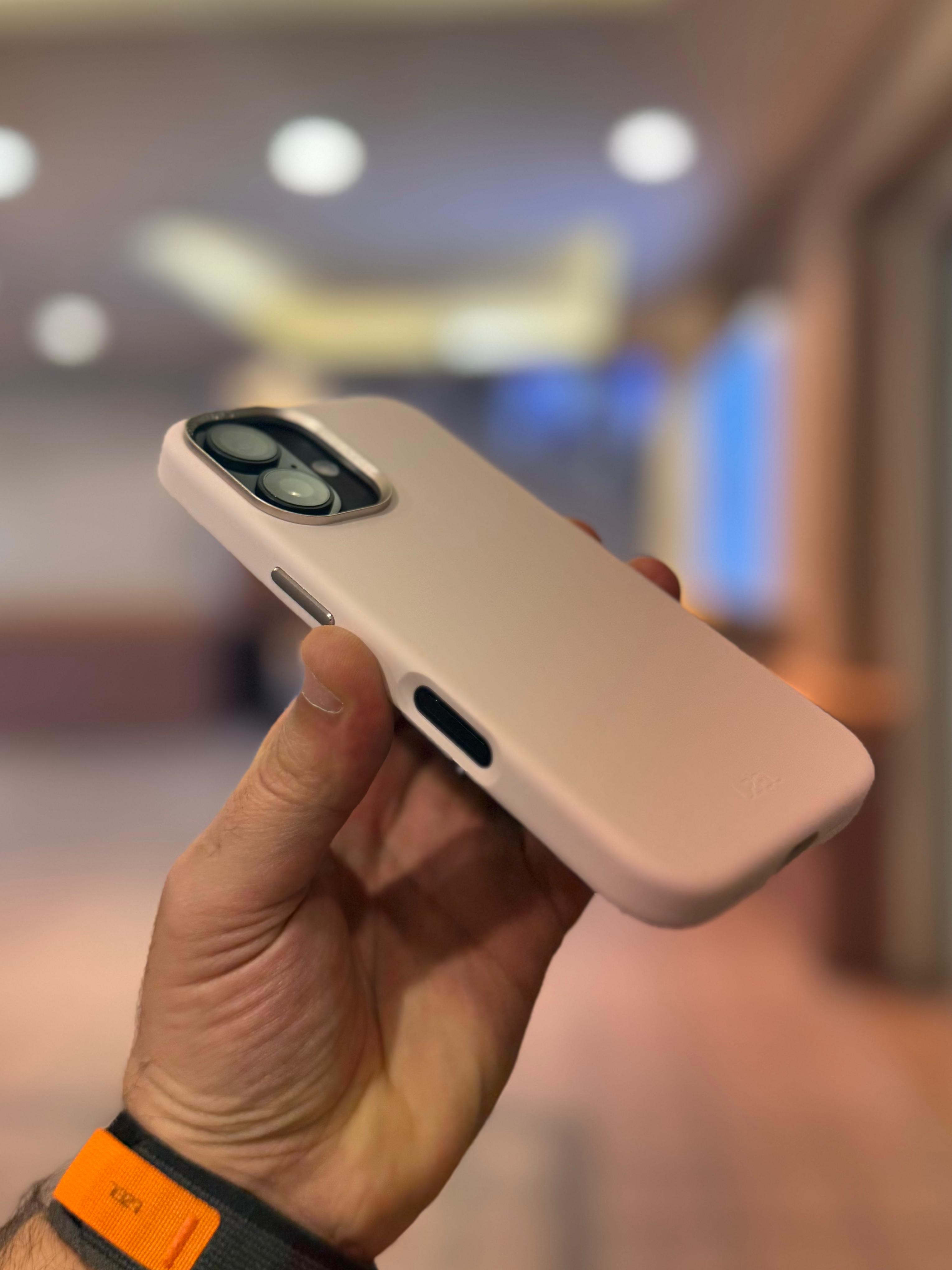 LZEL iPhone 16 PrimeShield Silicone Case | Light Pink