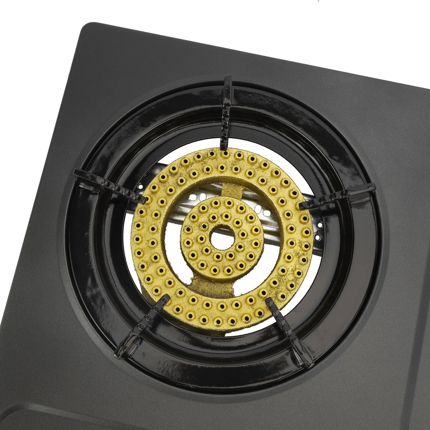 Geepas Stainless Steel Gas Cooker â?? 2 Cast Iron Burners, Efficient Heating