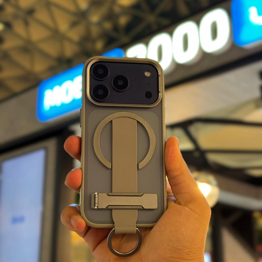 LZEL MagMatte Grip Case for iPhone 17 Pro | Titanium