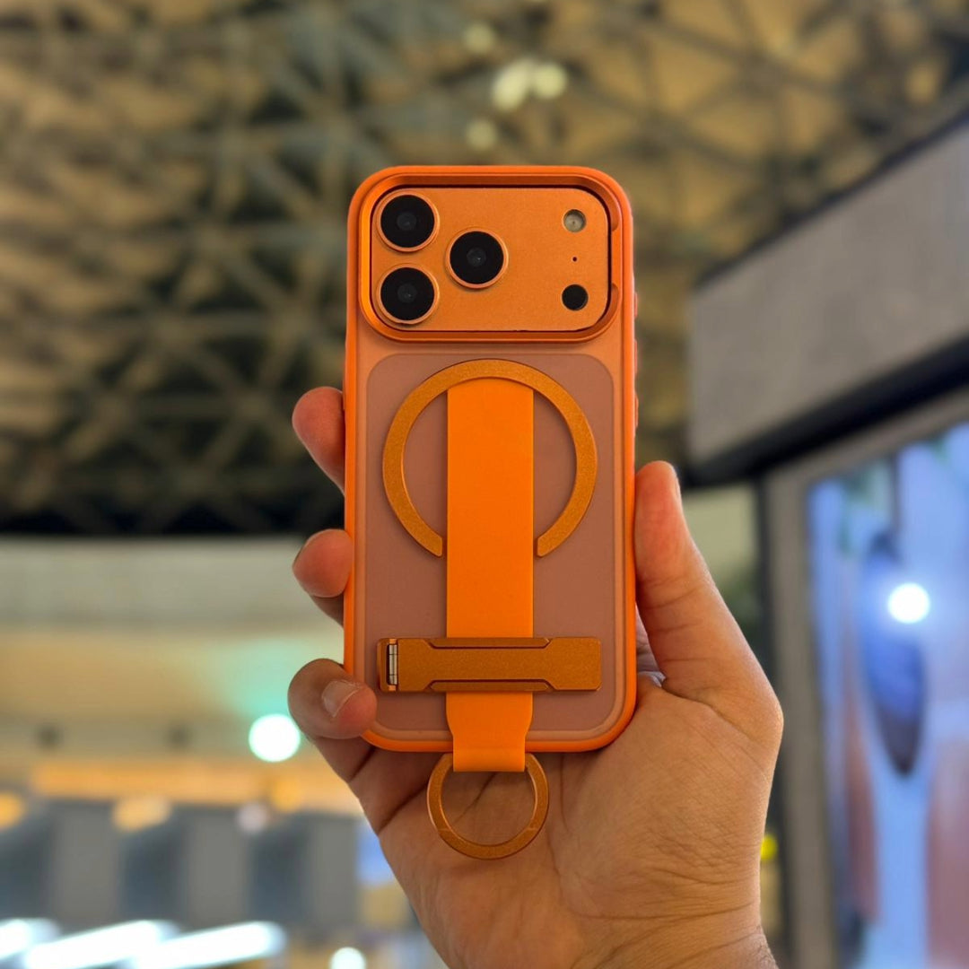 LZEL MagMatte Grip Case for iPhone 17 Pro | Papaya Orange