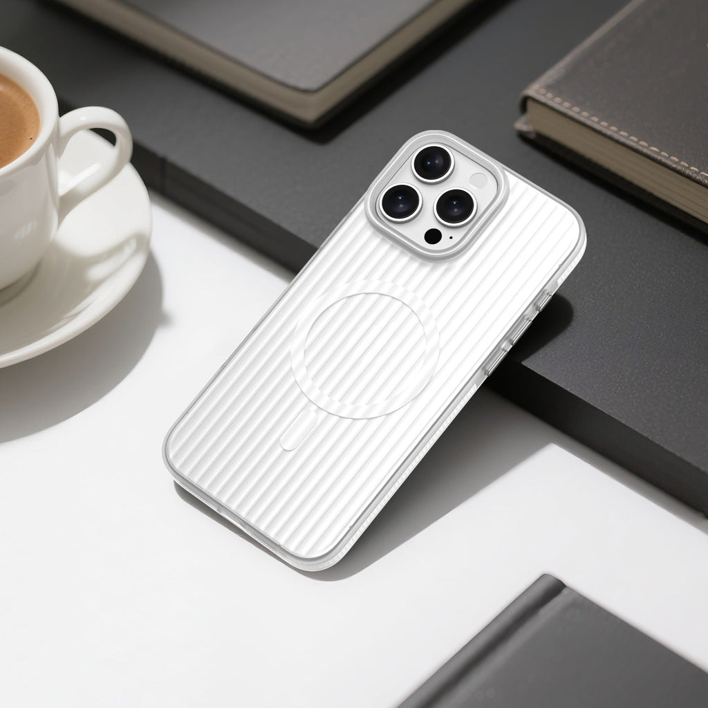 ASLI Corrugatedmag Wave Refined Magsafe Case With Enhanced Camera Protection Case  For iPhone 16 Pro Max