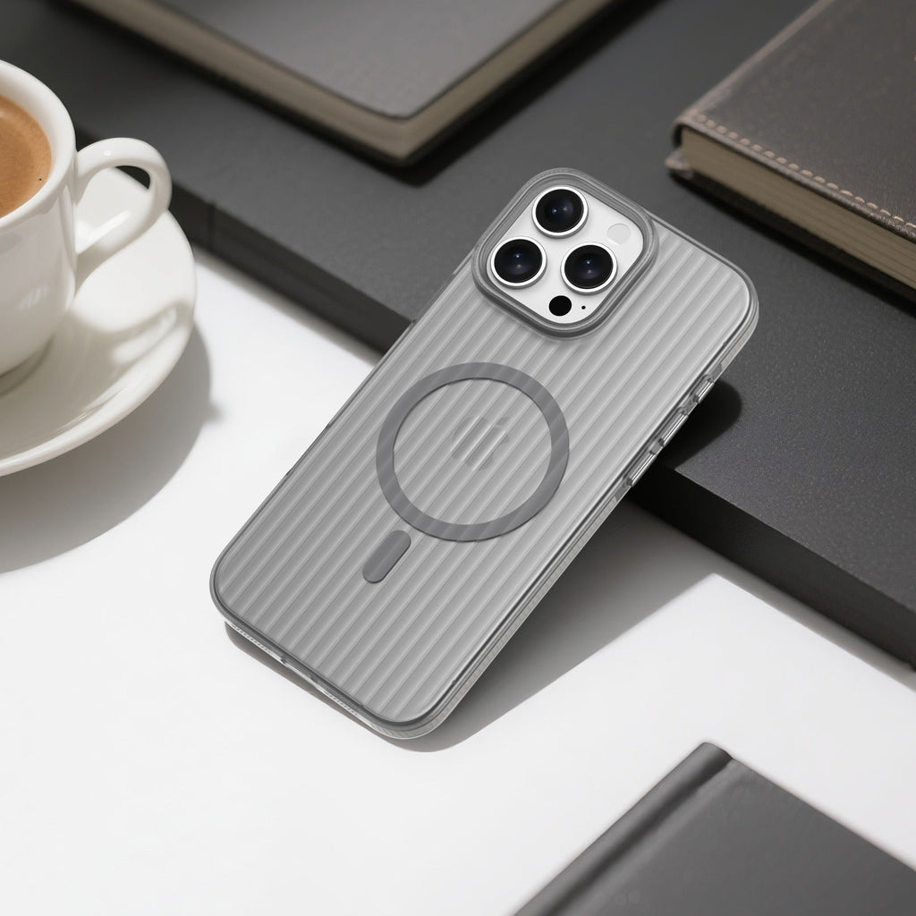 ASLI Corrugatedmag Wave Refined Magsafe Case With Enhanced Camera Protection Case  For iPhone 16 Pro Max