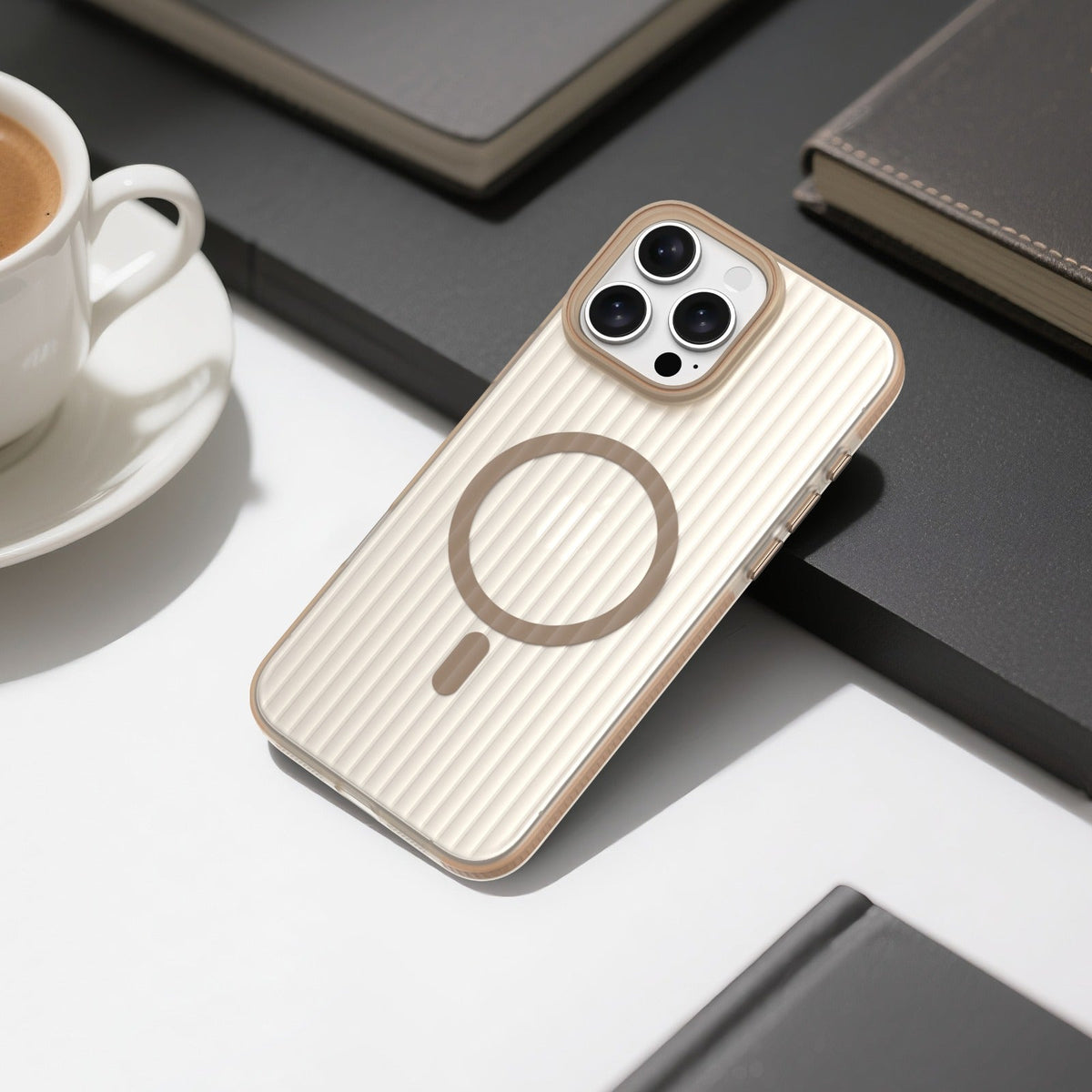 ASLI Corrugatedmag Wave Refined Magsafe Case With Enhanced Camera Protection Case  For iPhone 16 Pro