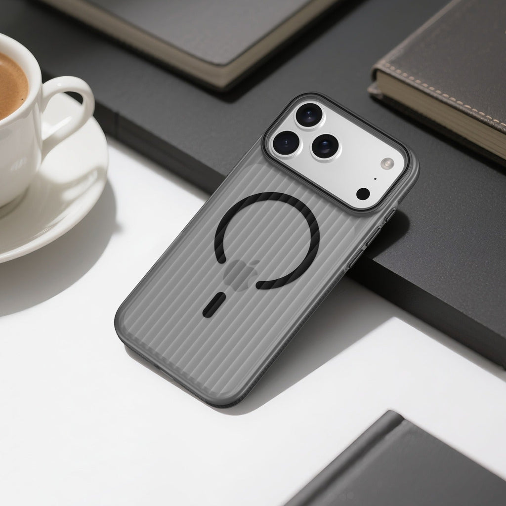 ASLI Corrugatedmag Wave Refined Magsafe Case With Enhanced Camera Protection Case For iPhone 17 Pro Max