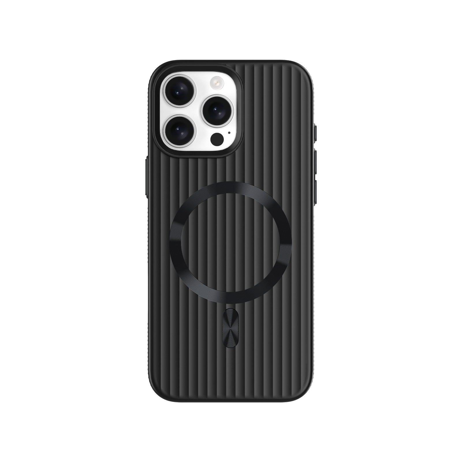 ASLI Corrugared Ridge Premium Metalic Case With Enhanced Camera Protection Case For iPhone 16 Pro