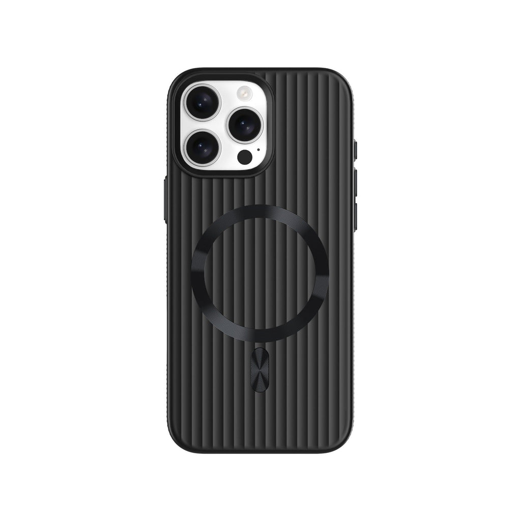 ASLI Corrugared Ridge Premium Metalic Case With Enhanced Camera Protection Case For iPhone 16 Pro Max