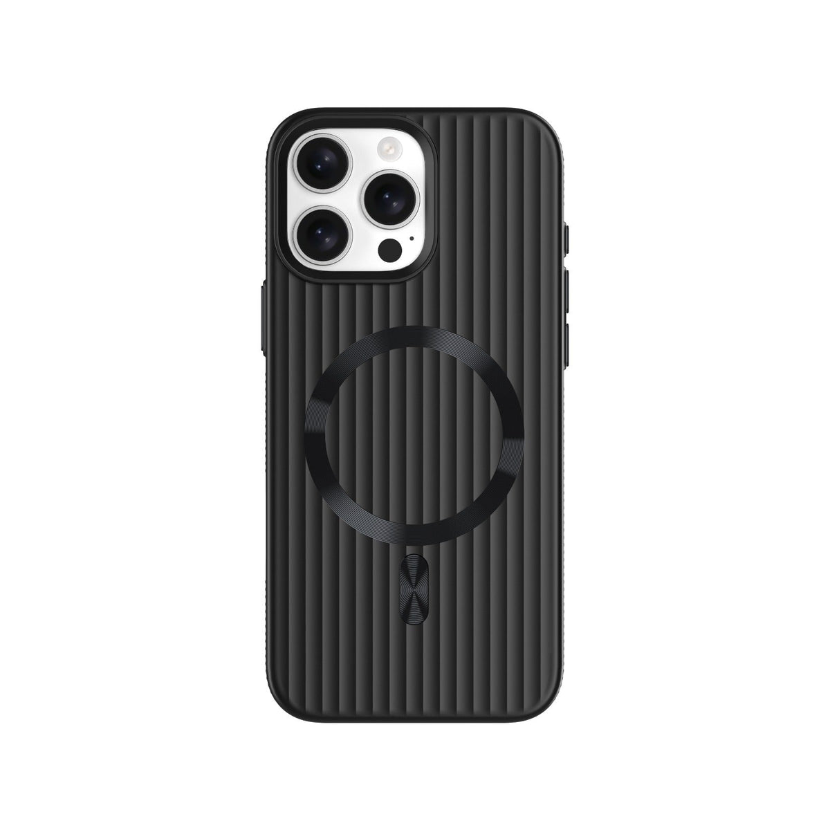 ASLI Corrugared Ridge Premium Metalic Case With Enhanced Camera Protection Case For iPhone 16 Pro Max