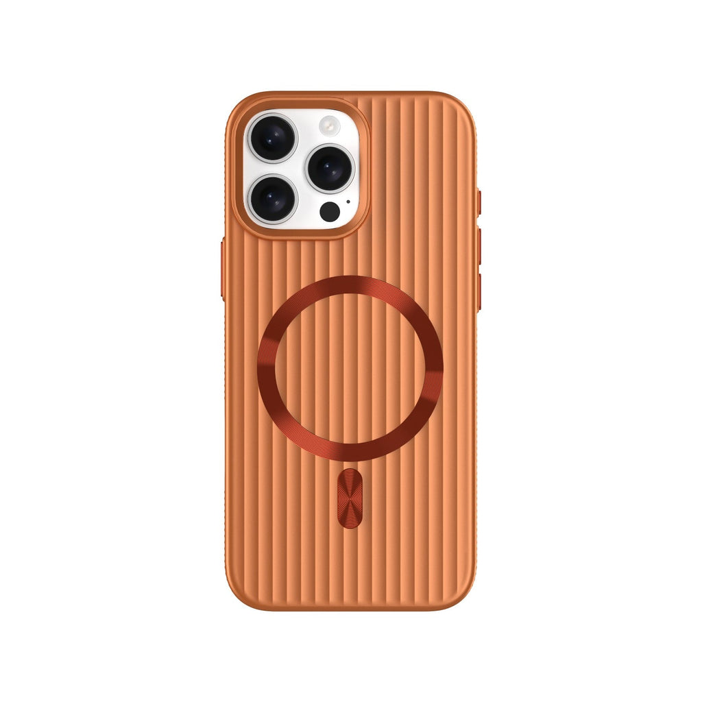 ASLI Corrugared Ridge Premium Metalic Case With Enhanced Camera Protection Case For iPhone 16 Pro Max