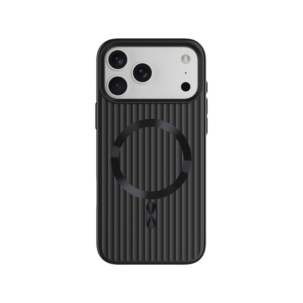 ASLI Corrugared Ridge Premium Metalic Case With Enhanced Camera Protection Case For iPhone 17 Pro Max