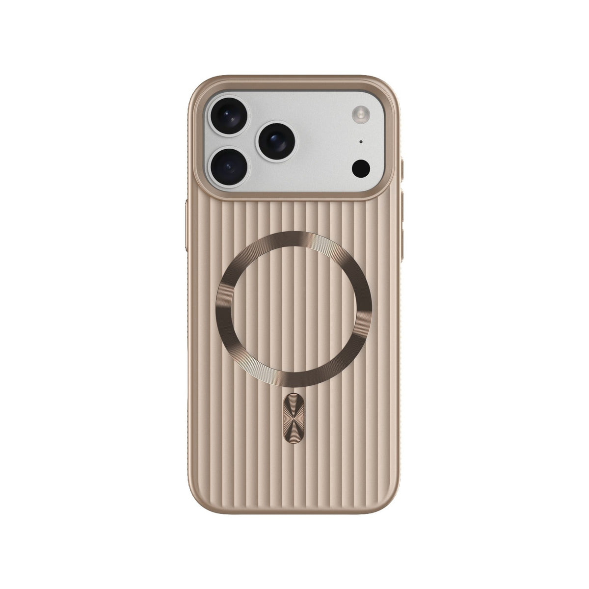 ASLI Corrugared Ridge Premium Metalic Case With Enhanced Camera Protection Case For iPhone 17 Pro Max