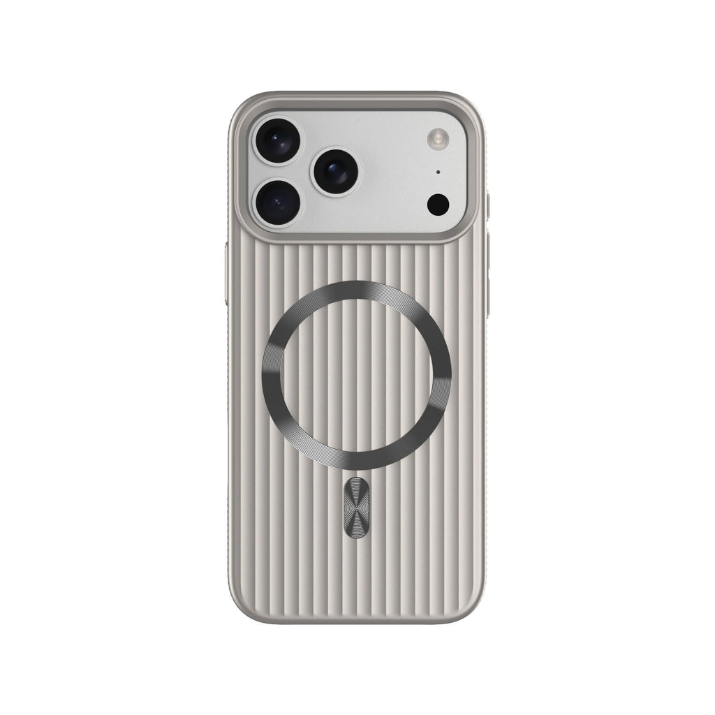 ASLI Corrugared Ridge Premium Metalic Case With Enhanced Camera Protection Case For iPhone 17 Pro Max