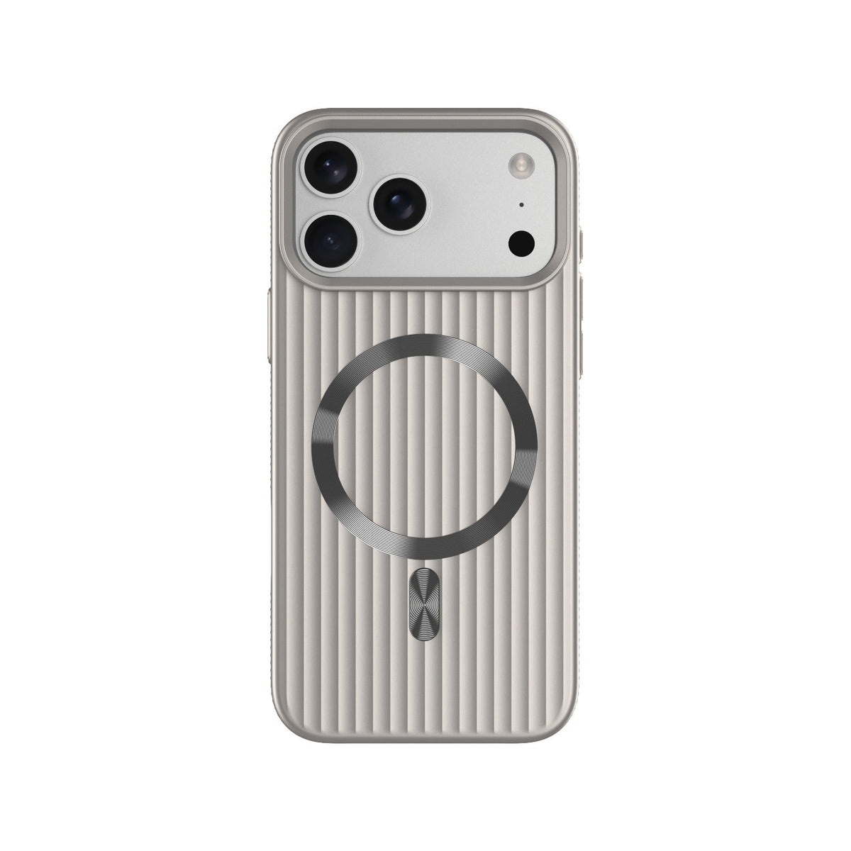 ASLI Corrugared Ridge Premium Metalic Case With Enhanced Camera Protection Case For iPhone 17 Pro Max
