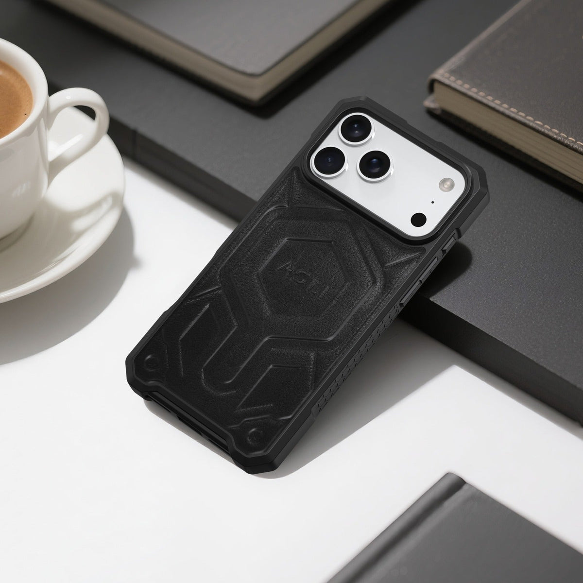 ASLI Leather Hybrid Premium Leather Case With Drop Protection And Heat Dissipation Case For 17 Pro