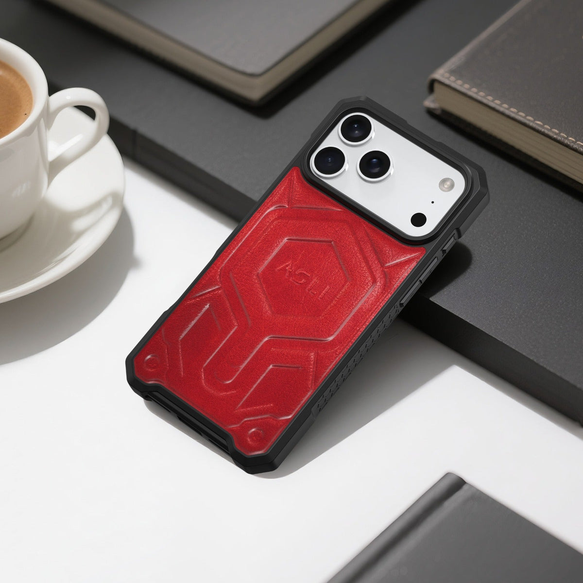ASLI Leather Hybrid Premium Leather Case With Drop Protection And Heat Dissipation Case For 17 Pro