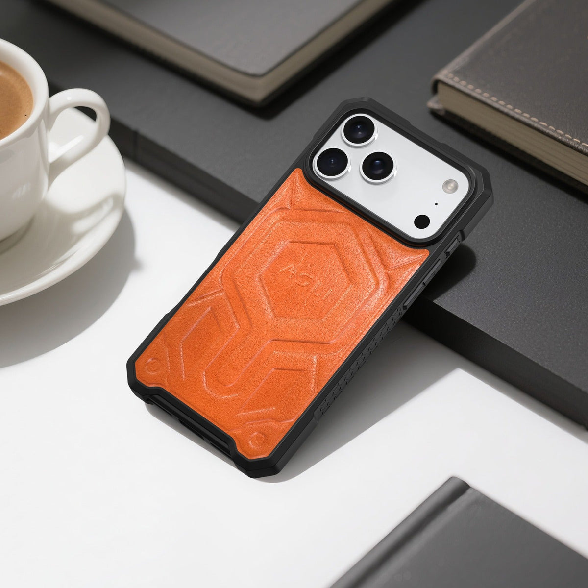 ASLI Leather Hybrid Premium Leather Case With Drop Protection And Heat Dissipation Case For 17 Pro