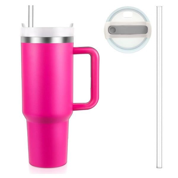 LZEL Tumbler With Handle 1100ML Aqua Pure Vacuum Insulated | Barbie Pink