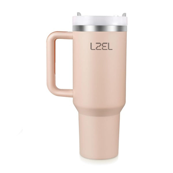 LZEL Tumbler With Handle 1100ML Aqua Pure Vacuum Insulated | Pink