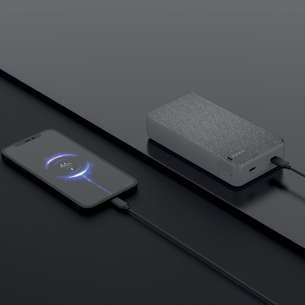 Asli Global Charge Prime Luxe 20000mAh PD Type-C Mini Power Bank | Gray