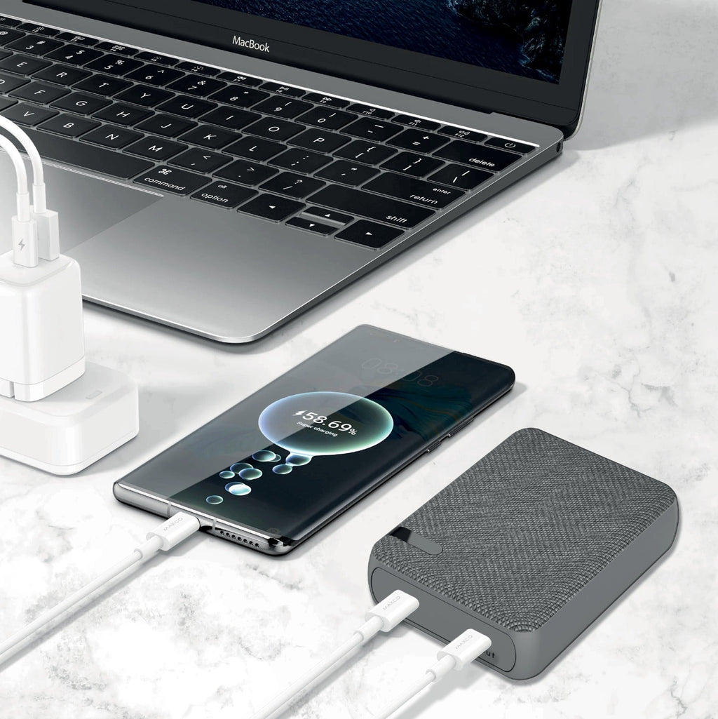 Asli Global Charge Prime Luxe 10000mAh PD Type-C Mini Power Bank | Gray