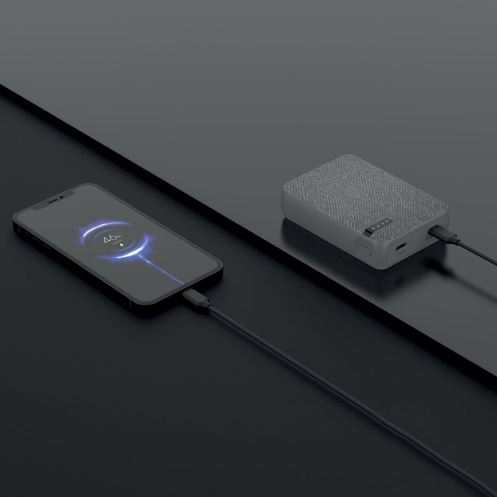 Asli Global Charge Prime Luxe 10000mAh PD Type-C Mini Power Bank | Gray