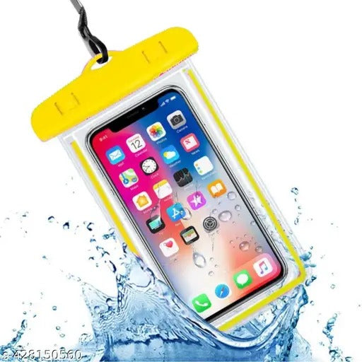 BDUCK Waterproof Phone Bag Rainproof Diving Swimming Sealed Phone Case | Yellow