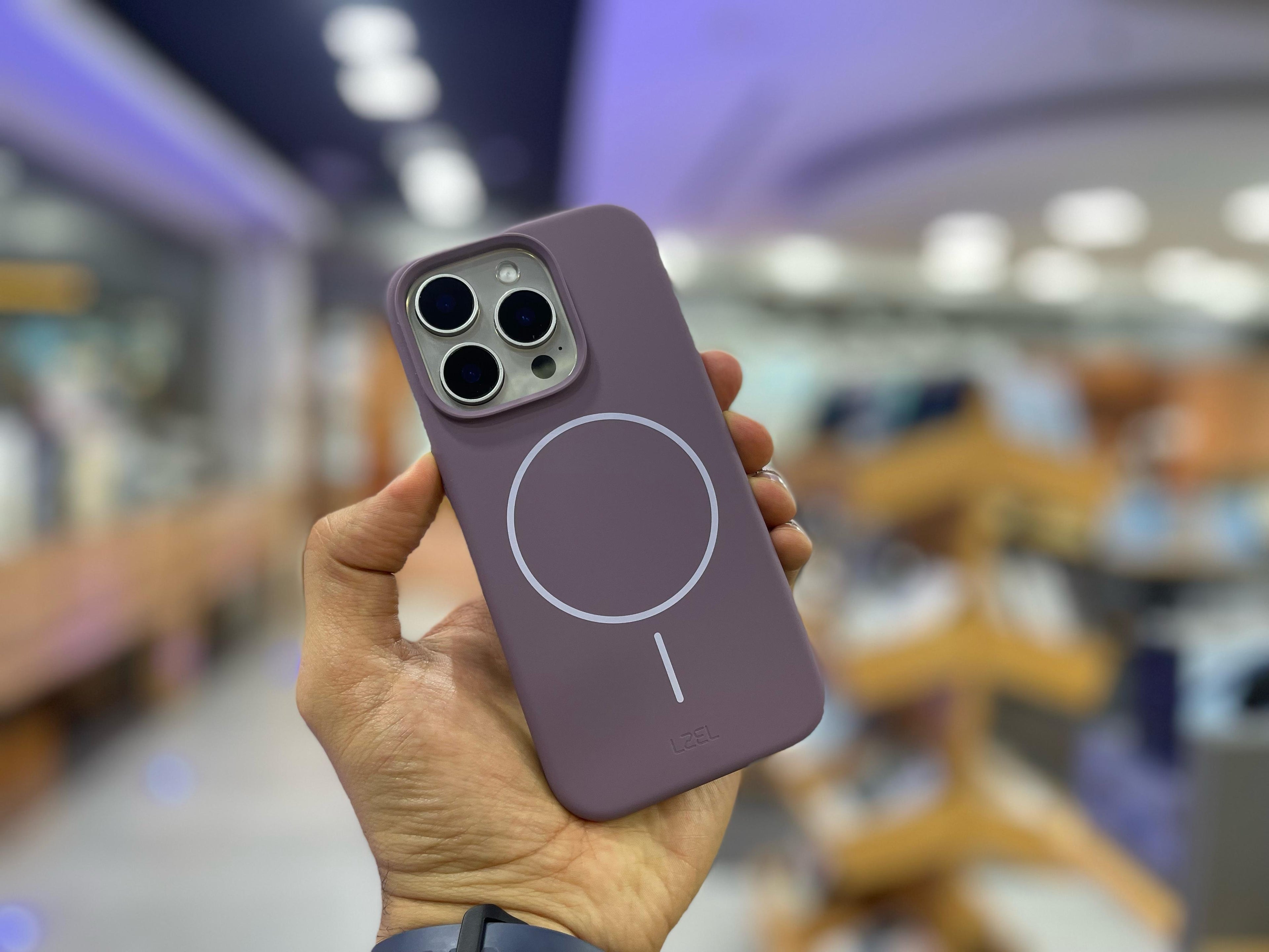LZEL PrimeMag iPhone 16 Pro Liquid Silicone Case With MagSafe | Sunset Purple