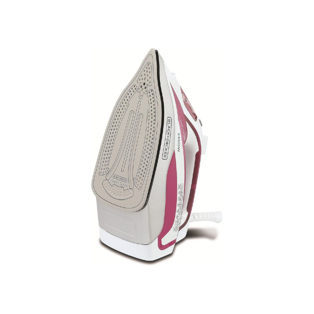 Black & Decker Steam Iron 380 ml 2400W With Auto Shutoff And Ceramic Soleplate