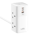 LZEL Zenith Power Hub 70W GaN Tower Extension Power Socket | White