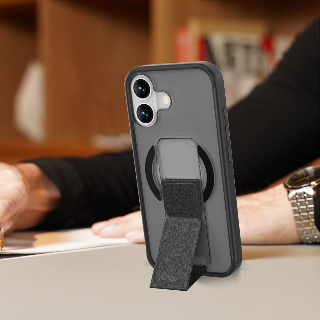 LZEL Magsynto Strap Case for iPhone 17 | Black