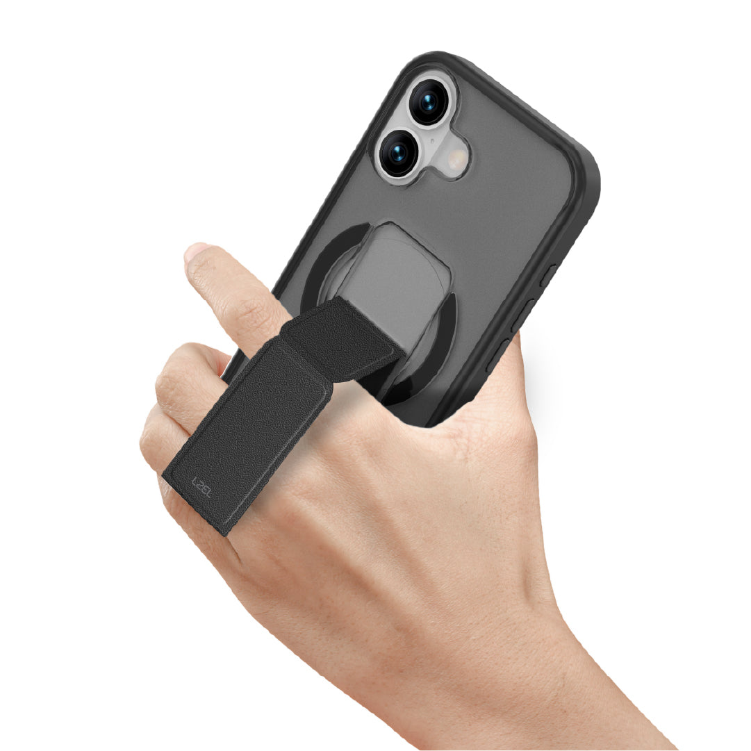 LZEL Magsynto Strap Case for iPhone 17 | Black