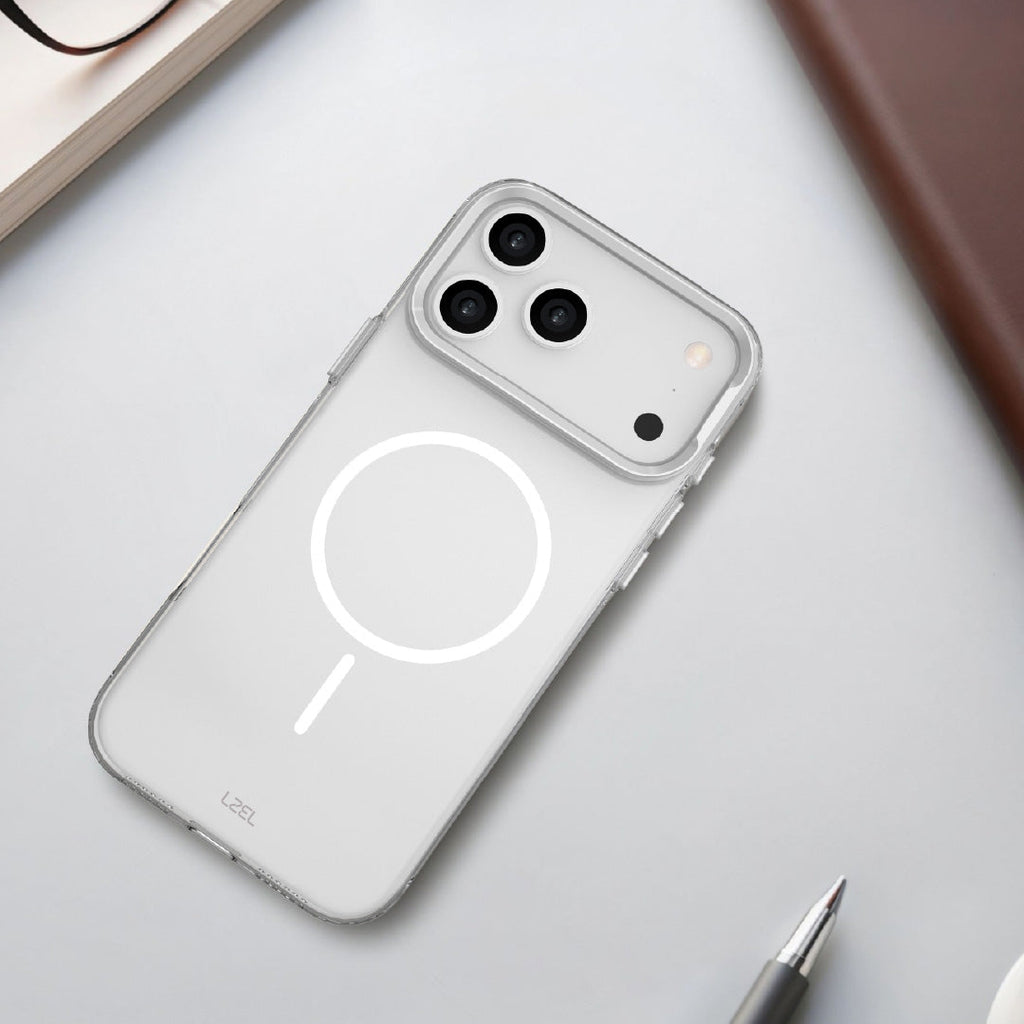 LZEL Magkryden Slim Case for iPhone 17 Pro Max | Crystal Clear