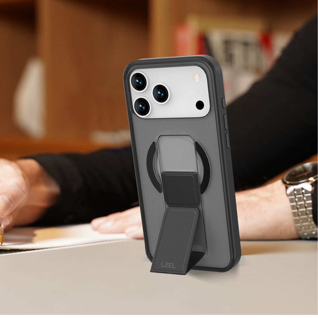 LZEL Magsynto Strap Case for iPhone 17 Pro Max | Black
