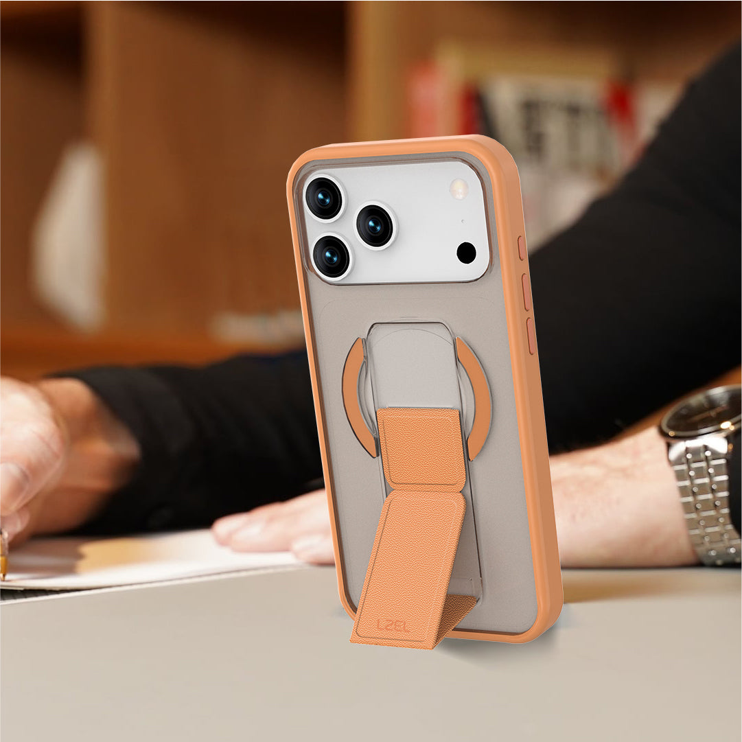 LZEL Magsynto Strap Case for iPhone 17 Pro | Papaya