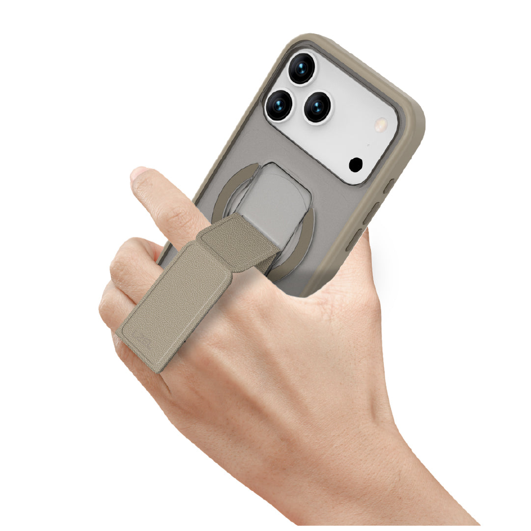 LZEL Magsynto Strap Case for iPhone 17 Pro | Titanium