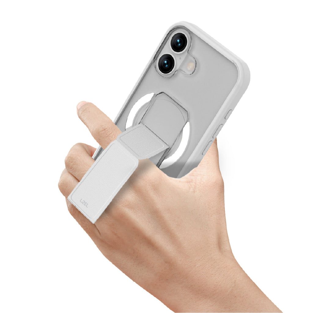 LZEL Magsynto Strap Case for iPhone 17 | White