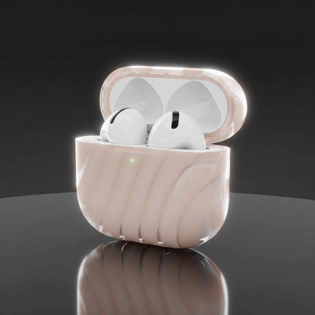 Asli Global Sound Buds Neon Stylist TWS Intelligent  In-ear Bluetooth Headset | Pink Sand