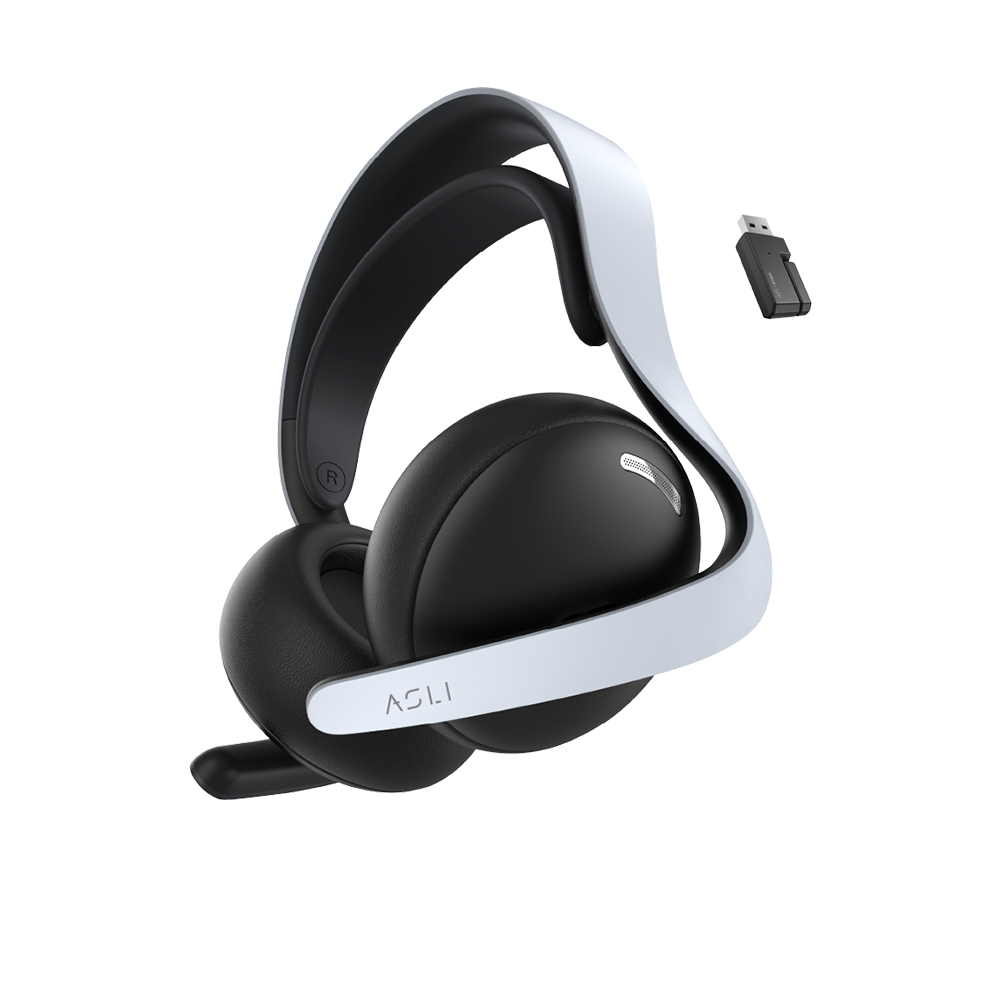 Asli Global Wavetune Series High-Performance 2.4G Wireless Tri-Mode Gaming Headset