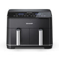Sharp Double Basket Air Fryer, 8 L, Black, KF-DF80RT-K3