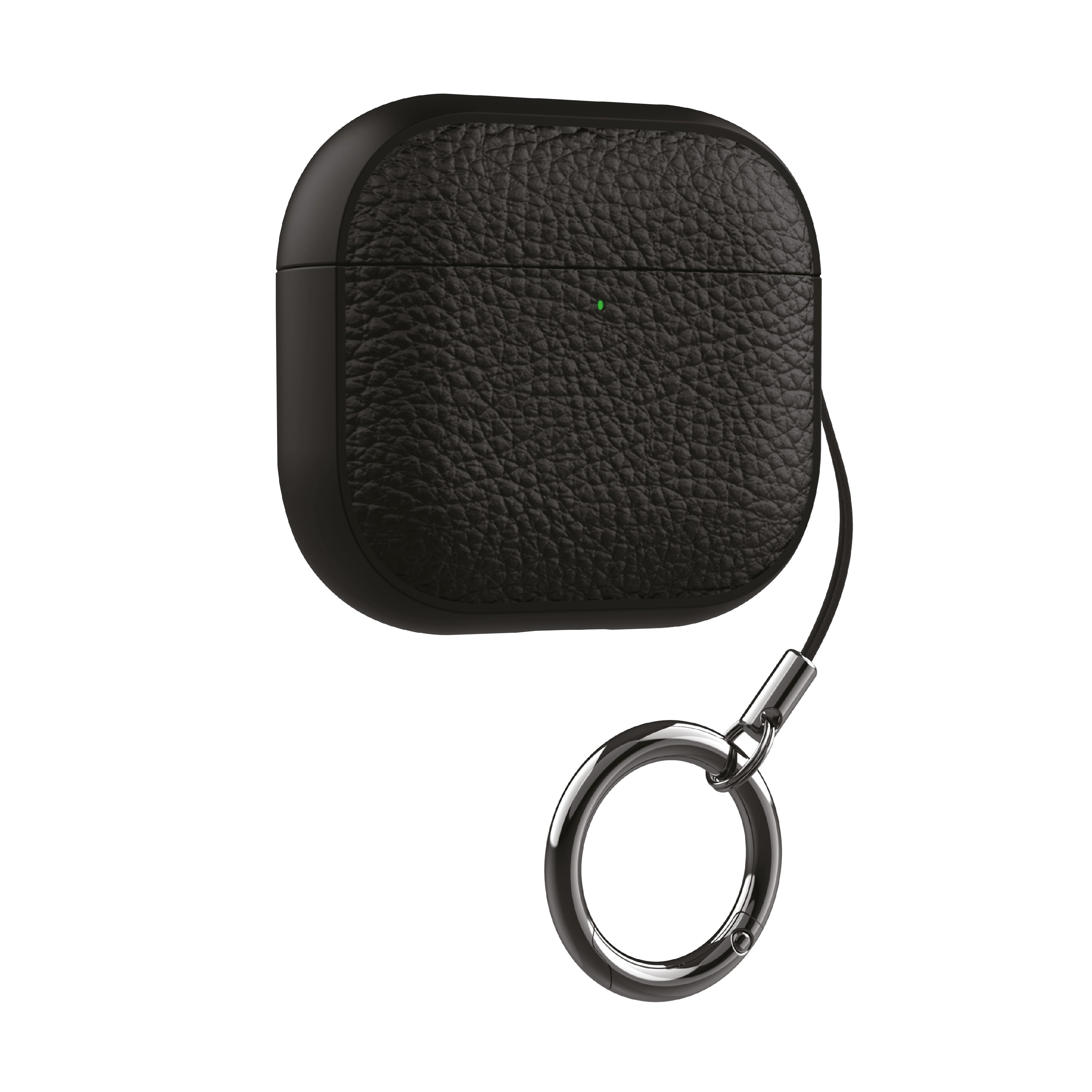 LZEL Airpods 4 Aurum Guard Premium TPU Leather Case | Black