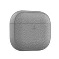 LZEL Airpods 4 Aurum Guard Premium TPU Leather Case | Gray